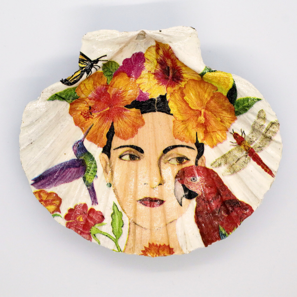 sierbakje-st-jacobsschelp-frida-kahlo-voorzijde
