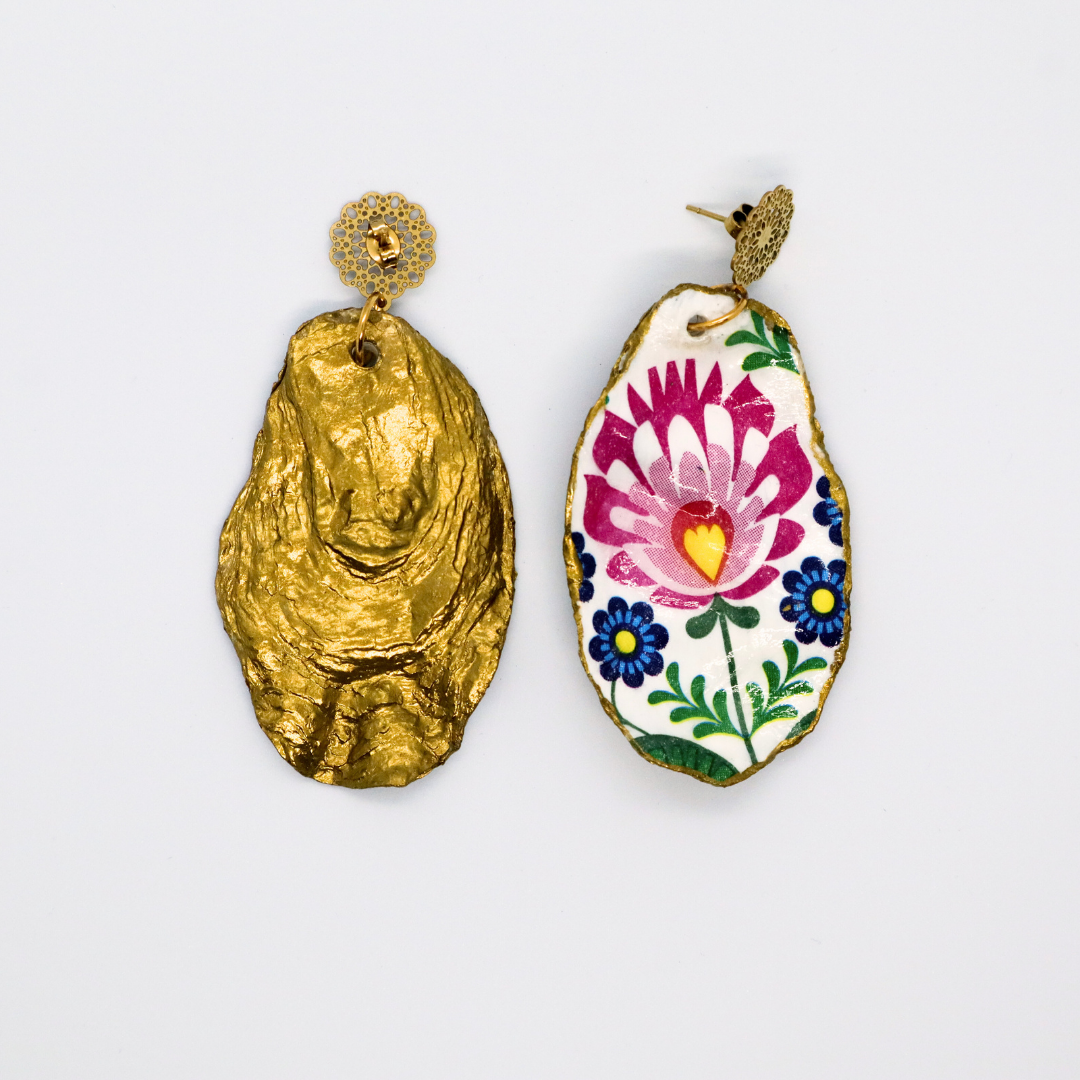 oorbellen-oester-roze-bloem-voor-en-achter