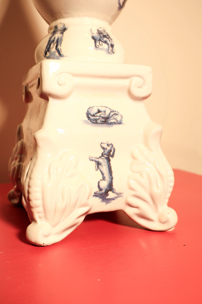 Kandelaar hondjes H43cm